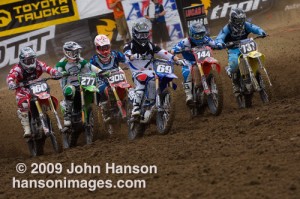 Moto One Start. Three guys from MN and one from ND - #309 Dally, #69 Hibbert, #144 - Martin and #737 Reidman