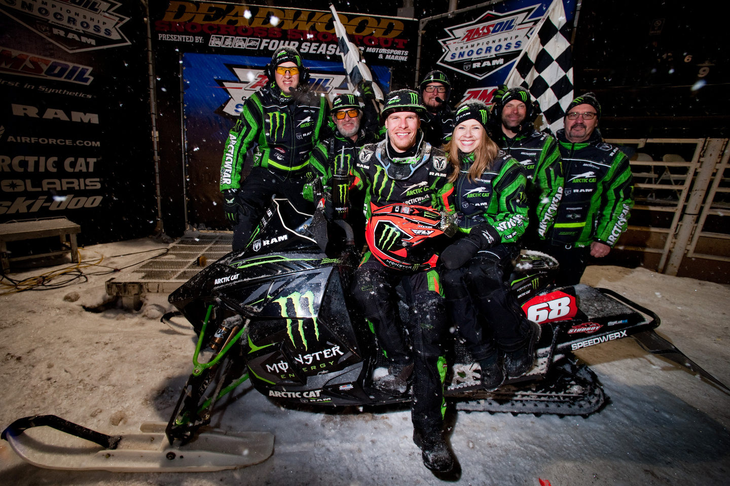 Tucker Hibbert rides to heroic 100th Pro National Snocross victory