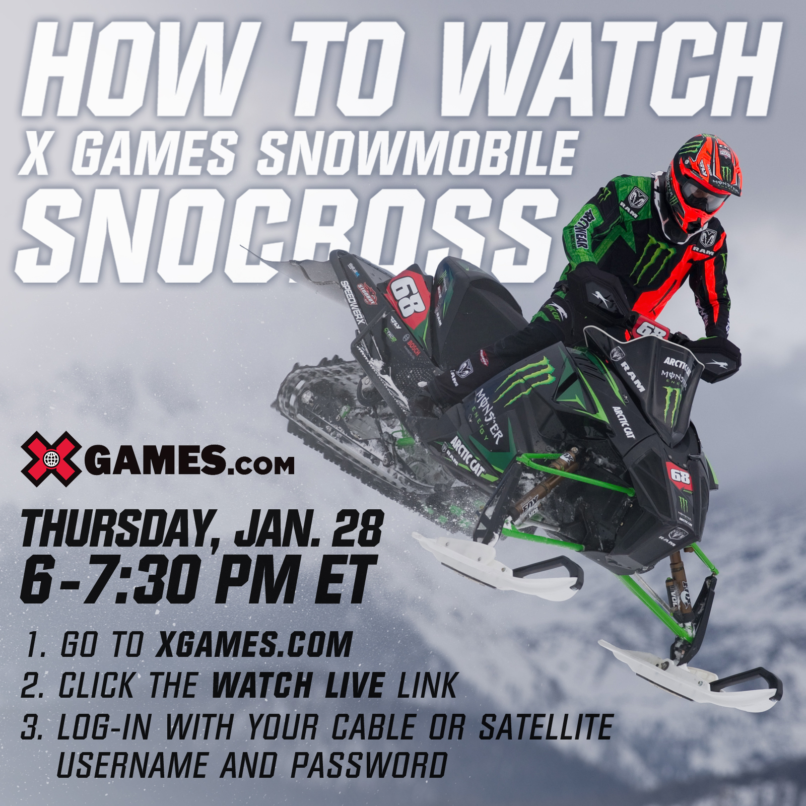 How to watch X Games Aspen Snocross