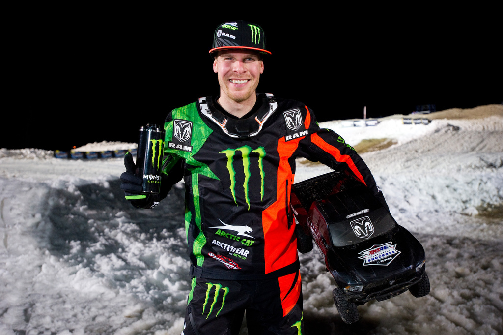 Hibbert takes double wins at Ram Trucks Snocross National in Michigan