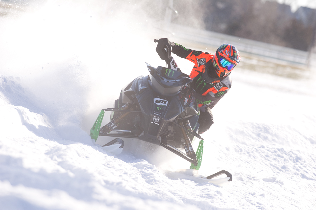 Tucker Hibbert wins Sunday at Canterbury Park Snocross National