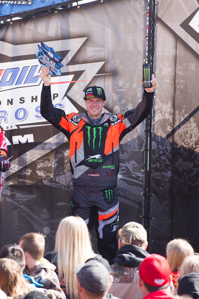 Tucker Hibbert finishes third in 2017 Pro National Snocross Championship