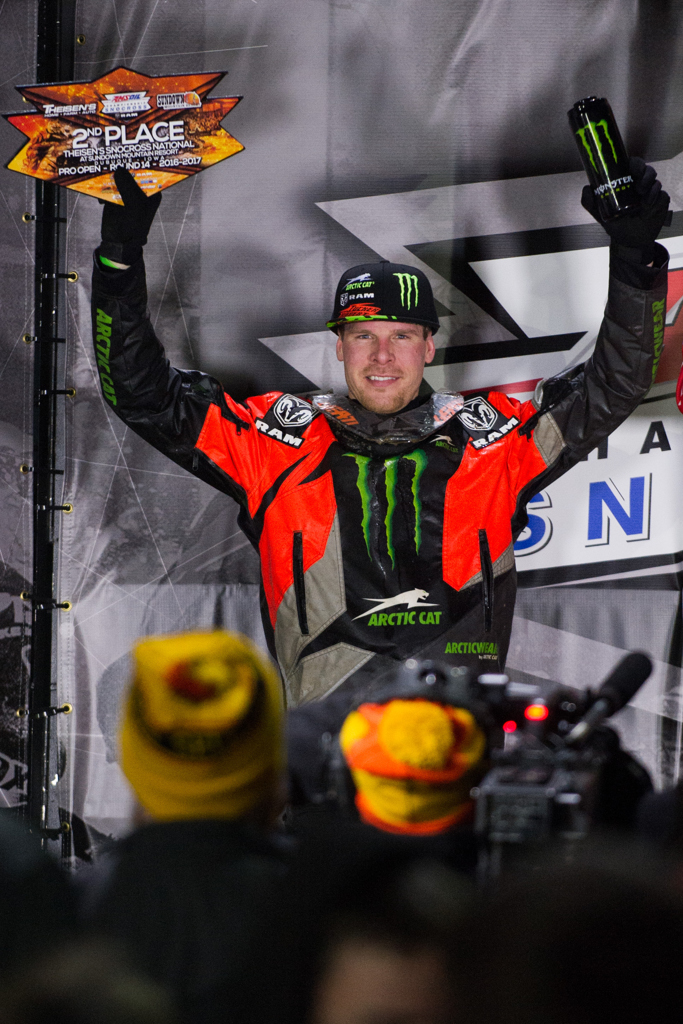 Podium finish for Hibbert at penultimate snocross event of the season