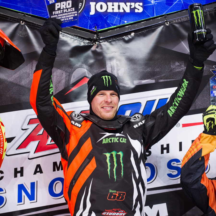 Hibbert extends points lead at Canterbury Park Snocross National